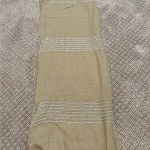 Charming Charlie Gold Light Brown Scarf